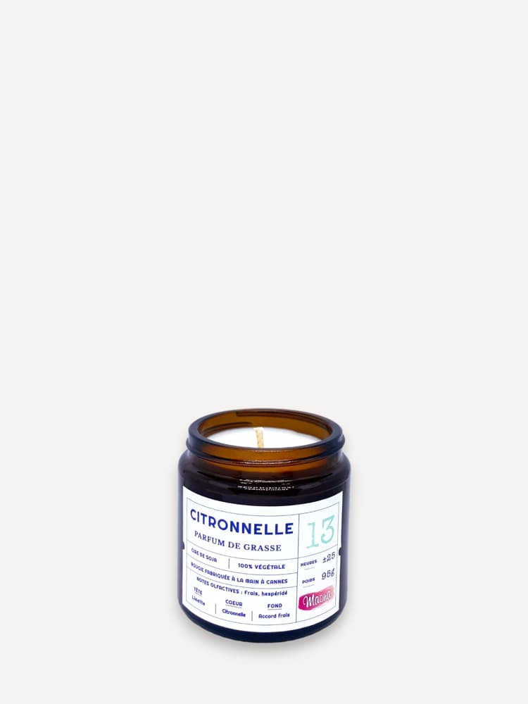 Bougie N°13 CITRONNELLE