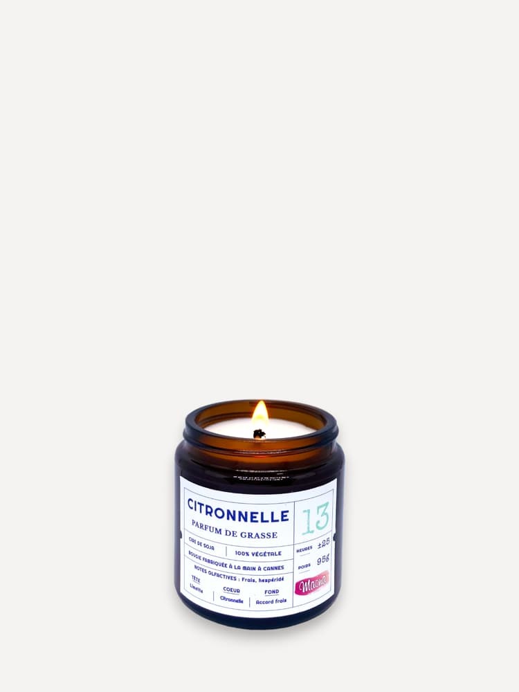 Bougie N°13 CITRONNELLE